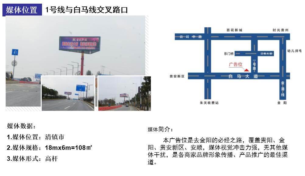 1号线与白马线交叉路口